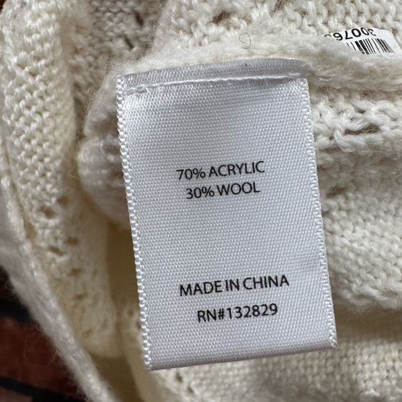 TULAROSA Manny Ruffle Sweater In Ivory - Picture 8 of 10